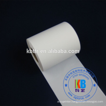 White resin thermal ribbon on zebra printer